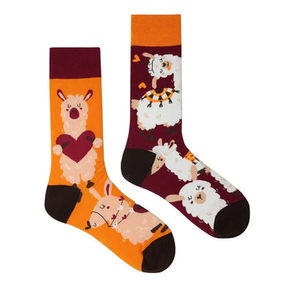 Chaussettes courtes en alpaga ludiques - image 1
