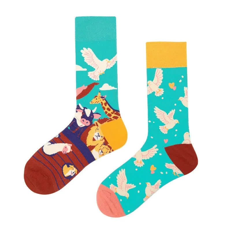 Chaussettes à motifs d'animaux ludiques - image 1