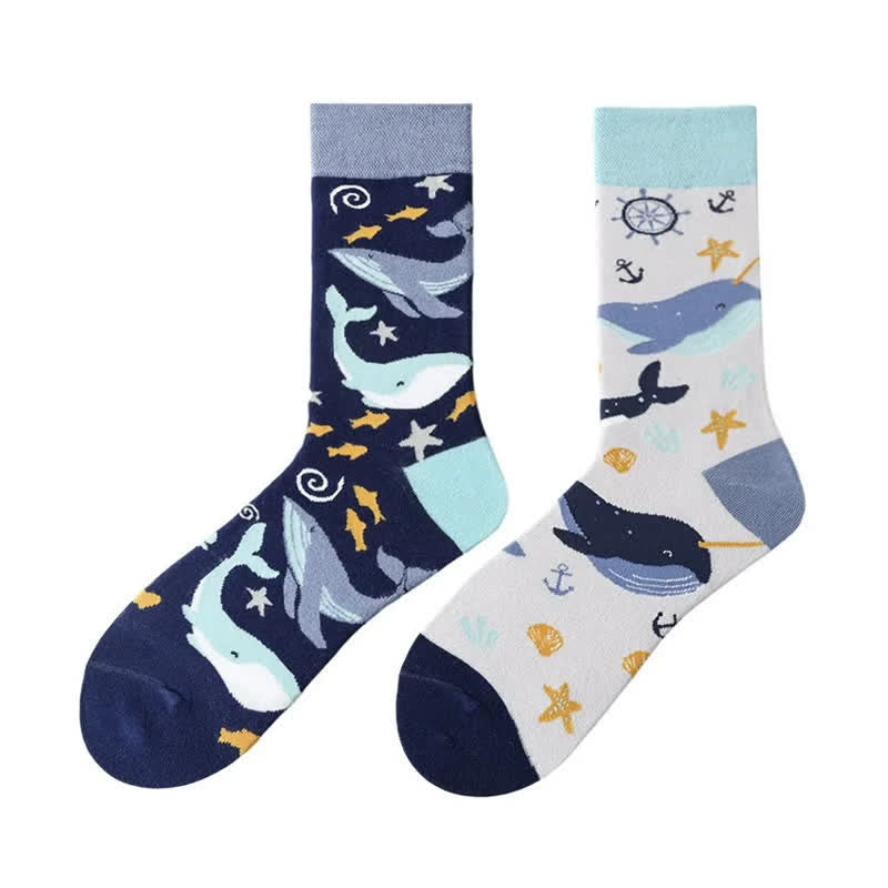 Chaussettes Ocean Whale Quarter Socks - image 1
