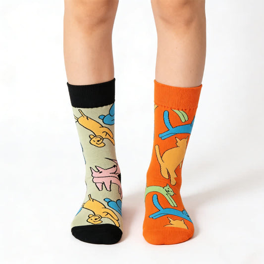 Chaussettes courtes pour chiens et chats joueurs - Orange - EU36-43(US3-9) - image 0