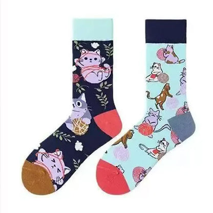Chaussettes courtes Cartoon Cat - image 1