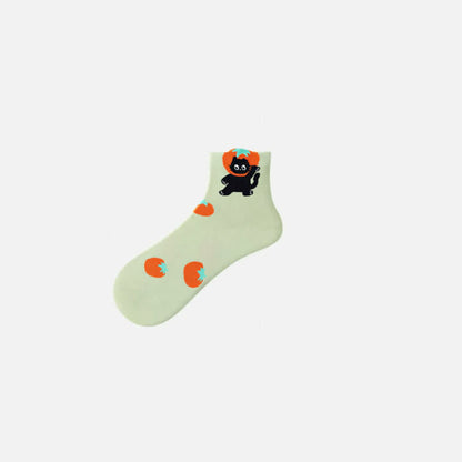 Chaussettes mignonnes à motifs de dessins animés (5 paires) - image 5