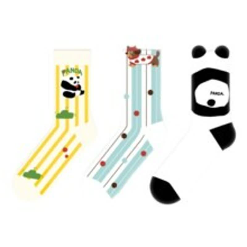 Chaussettes courtes mignonnes à motif panda (3 paires) - image 1