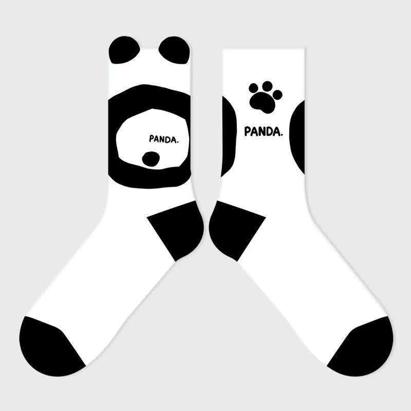 Chaussettes courtes mignonnes à motif panda (3 paires) - image 2