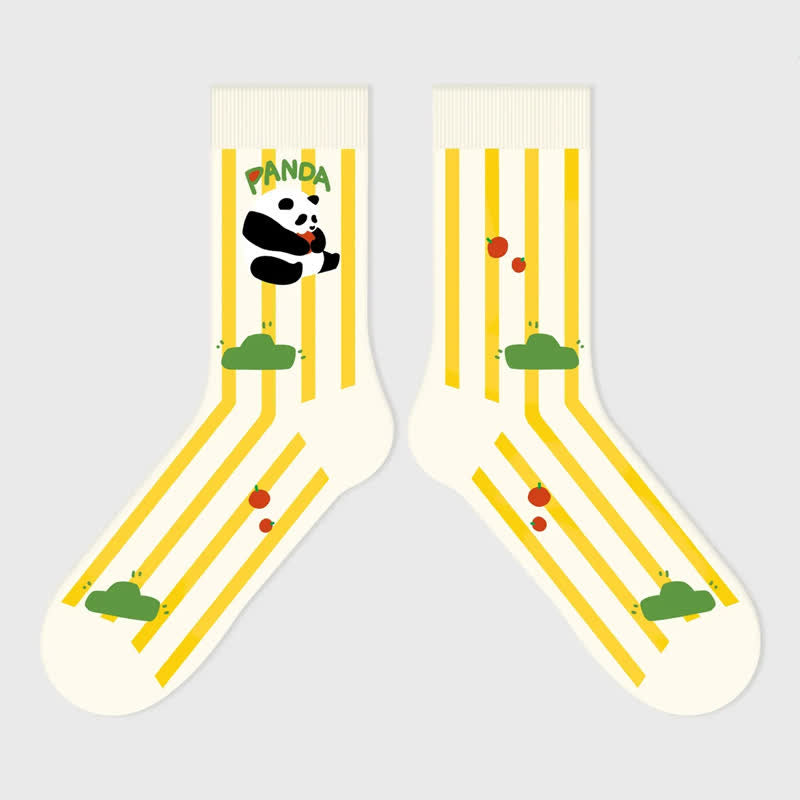 Chaussettes courtes mignonnes à motif panda (3 paires) - image 3