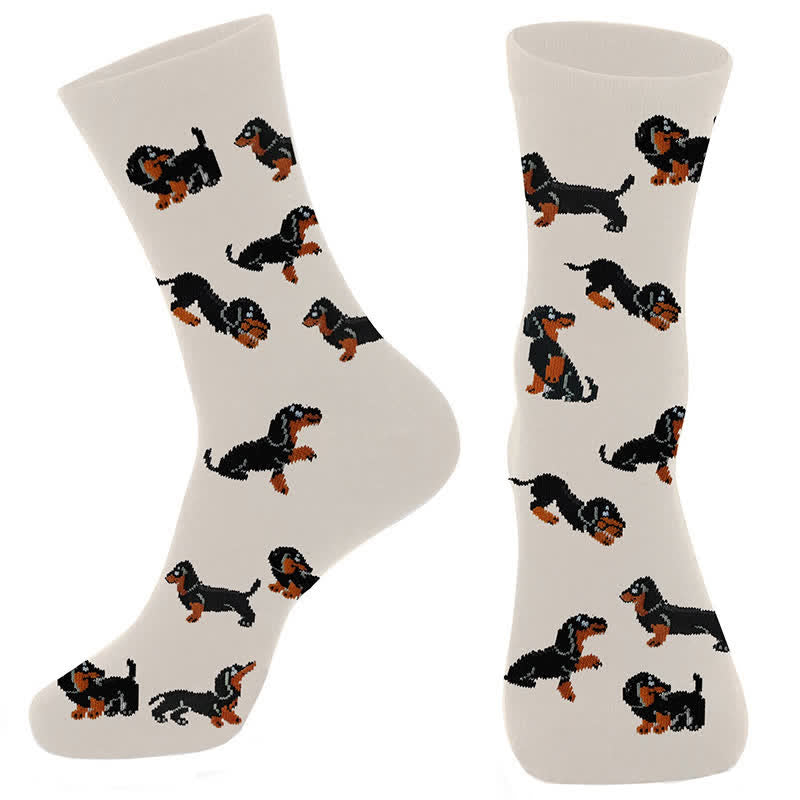 Chaussettes mignonnes et colorées pour chiens (4 paires) - image 3