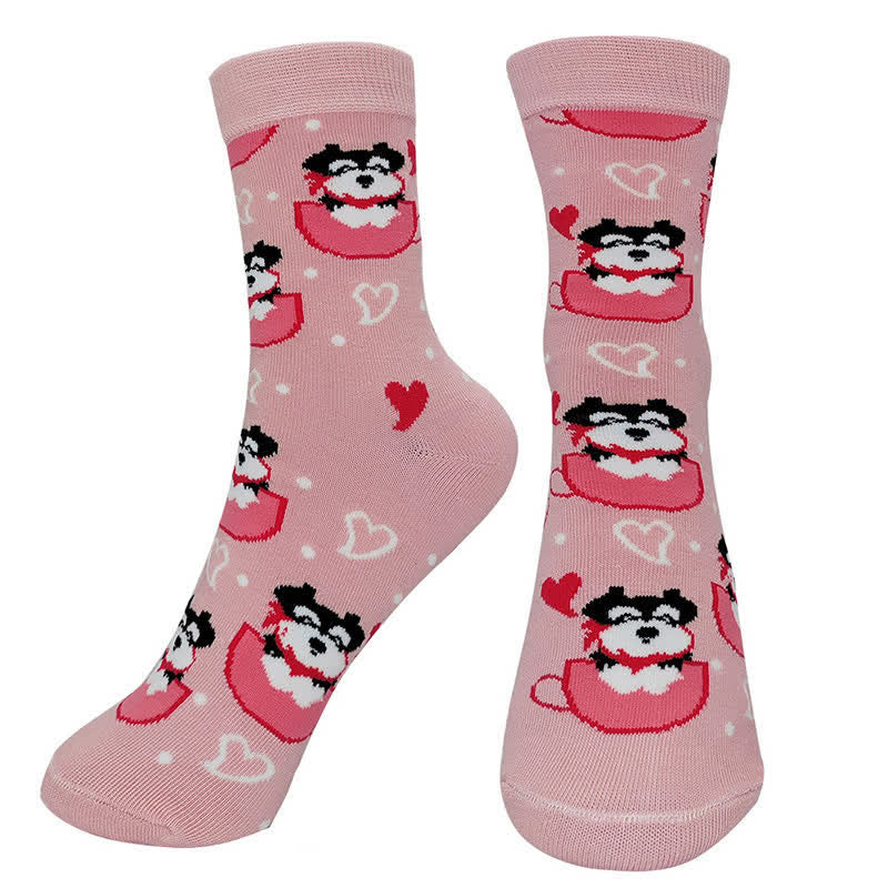 Chaussettes mignonnes et colorées pour chiens (4 paires) - image 4