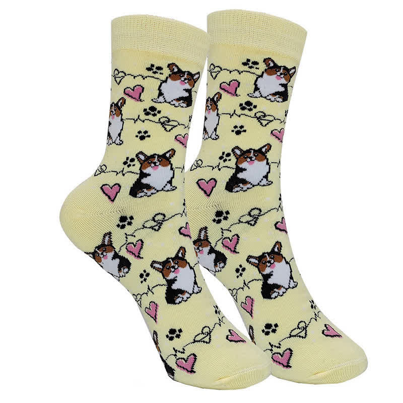 Chaussettes mignonnes et colorées pour chiens (4 paires) - image 2