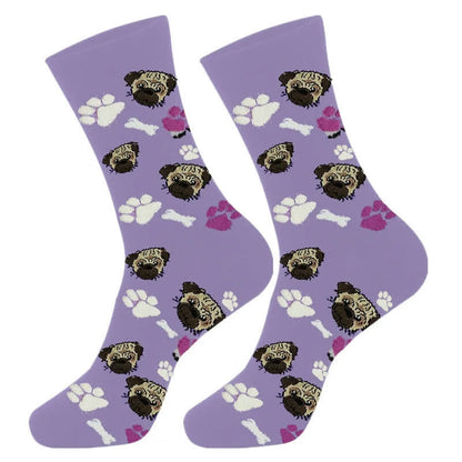 Chaussettes courtes à motif chien mignon (4 paires) - image 2