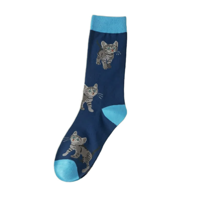 Chaussettes courtes à motif chat mignon (5 paires) - image 6