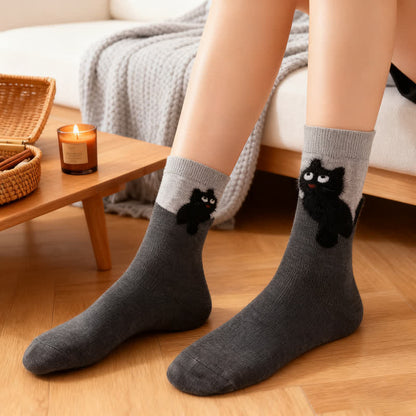 Chaussettes basses en peluche douce pour chat (4 paires) - image 3