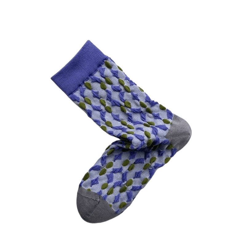 Chaussettes à motif zèbre et fleurs en treillis (3 paires) - image 4