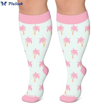 Chaussettes de compression Tropical Palm grandes tailles - image 3