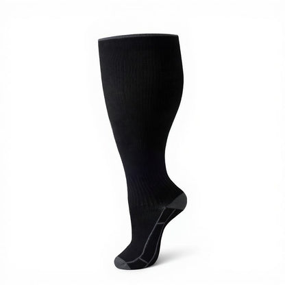 Chaussettes de compression unies classiques grandes tailles (4 paires) - image 11
