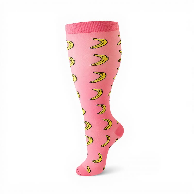 Chaussettes de compression grandes tailles à motifs fruités (4 paires) - image 12