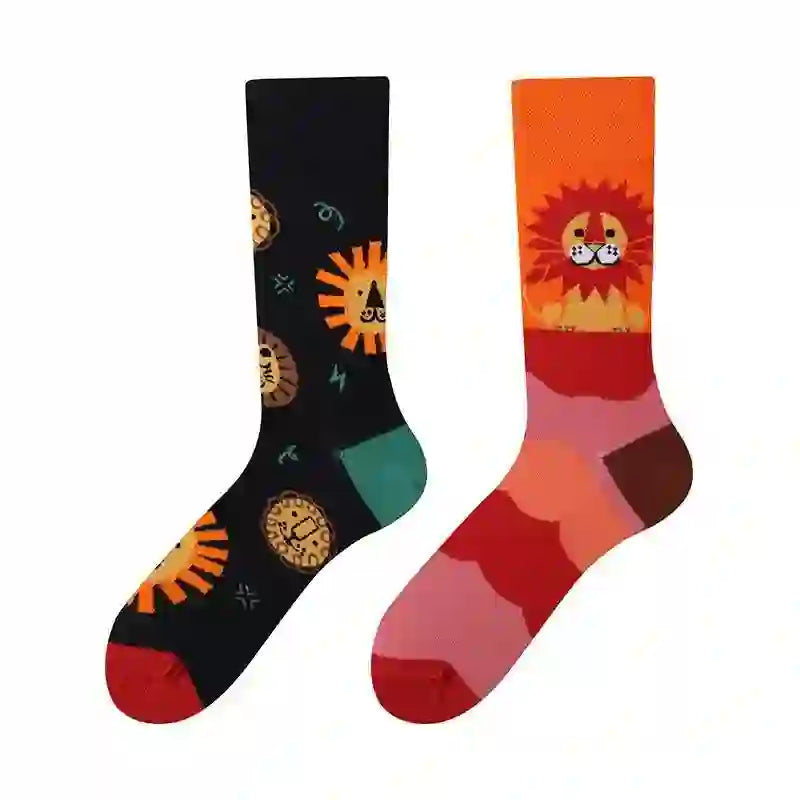 Chaussettes courtes à motif lion joueur - image 1
