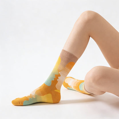 Chaussettes courtes à motifs de peinture ludiques (3 paires) - image 2