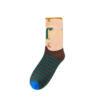Chaussettes courtes à motifs de peinture ludiques (3 paires) - image 5