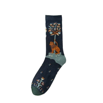 Chaussettes à motif dessiné à la main (4 paires) - image 7