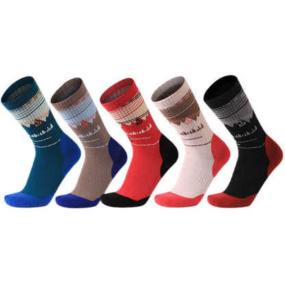 Chaussettes de randonnée mi-mollet en laine rembourrées - image 1