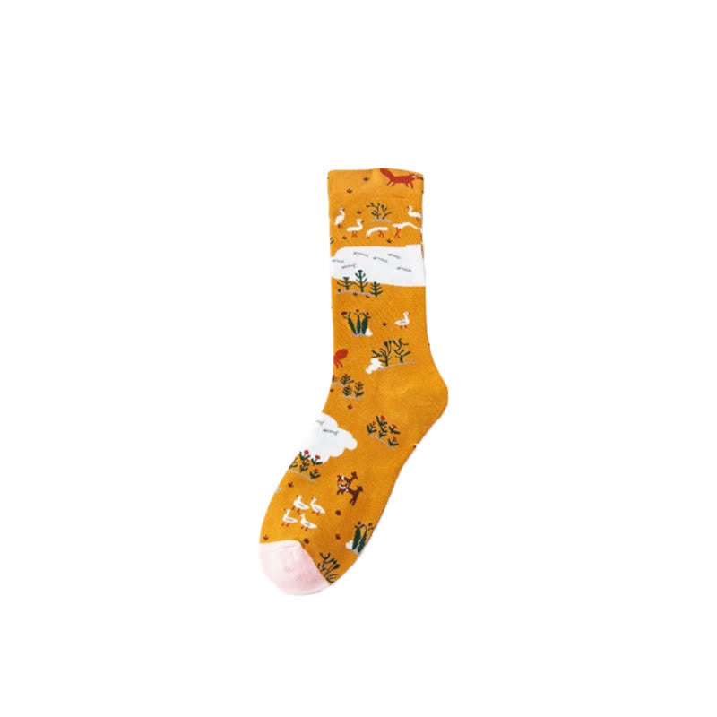 Chaussettes courtes à motifs de peinture ludiques (4 paires) - image 8