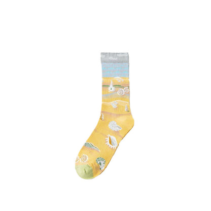 Chaussettes courtes à motifs de peinture ludiques (4 paires) - image 6