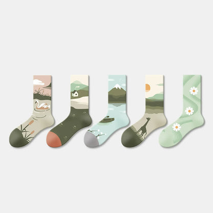 Chaussettes Flower Field (5 paires) - image 1