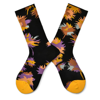 Chaussettes vintage à fleurs (3 paires) - Jaune - 42(US2-8,5) - image 4