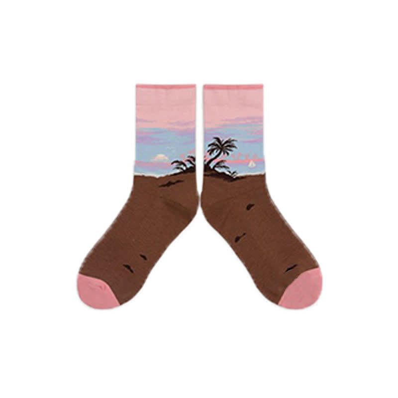 Chaussettes Castle Sunset Quarter (3 paires) - Rose - 40(US2-7) - image 8