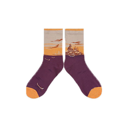 Chaussettes Castle Sunset Quarter (3 paires) - Orange - 40(US2-7) - image 10