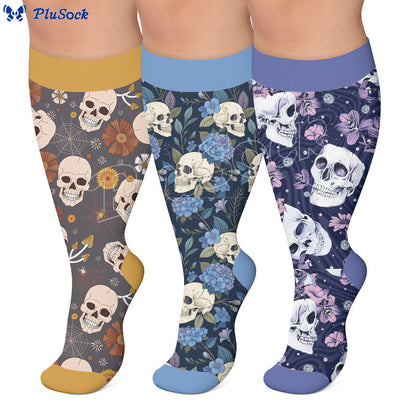 Chaussettes de compression Skull Series grandes tailles - image 0