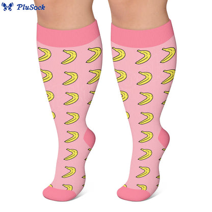 Chaussettes de compression grandes tailles à motifs fruités (4 paires) - image 3