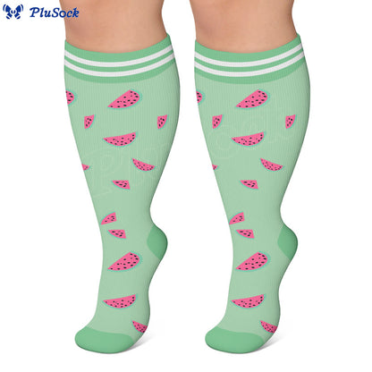 Chaussettes de compression grandes tailles à motifs fruités (4 paires) - image 5