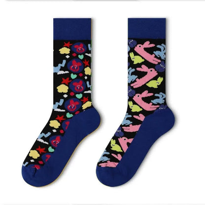 Chaussettes courtes mignonnes lapin - Marine - UE35-43 (US2-9) - image 1
