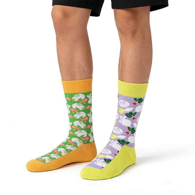 Chaussettes courtes mignonnes lapin courant - Vert - UE35-43 (US2-9) - image 0