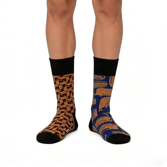 Chaussettes à motif baleine - Noir - UE35-43 (US2-9) - image 0