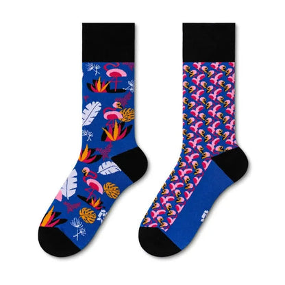 Chaussettes courtes à motif flamant rose. - image 1