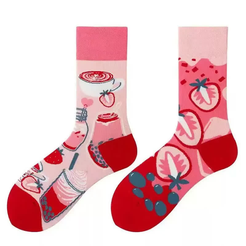Chaussettes mignonnes à fraises - image 1