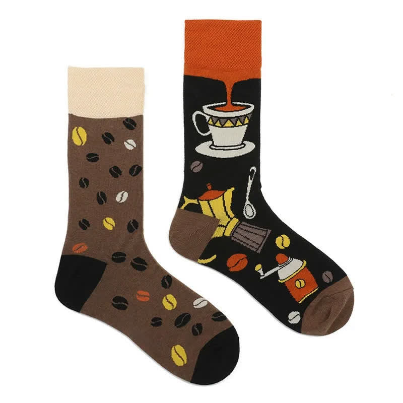 Chaussettes de café à motifs de dessins animés - image 1