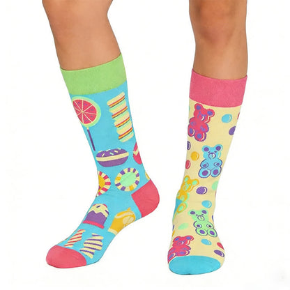 Chaussettes colorées en forme d'oursons en bonbons - Bleu - EU36-43(US3-9) - image 0