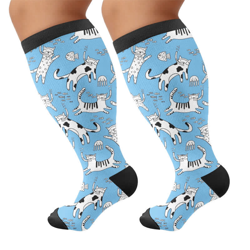 Lunettes de soleil grandes tailles, chaussettes de compression pour chien - Bleu (1 paire) - 4XL - image 6