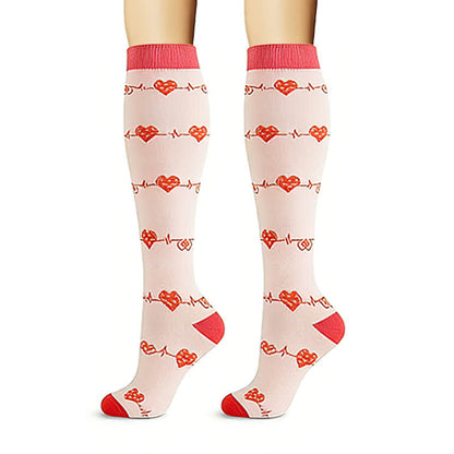 Chaussettes de compression montantes avec moniteur de fréquence cardiaque (6 paires) - image 5