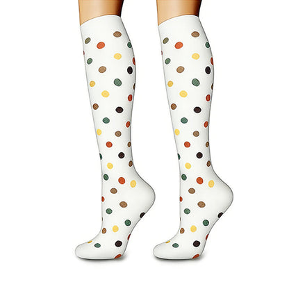 Chaussettes de compression à pois en forme de cœur et d'étoile (6 paires) - image 2