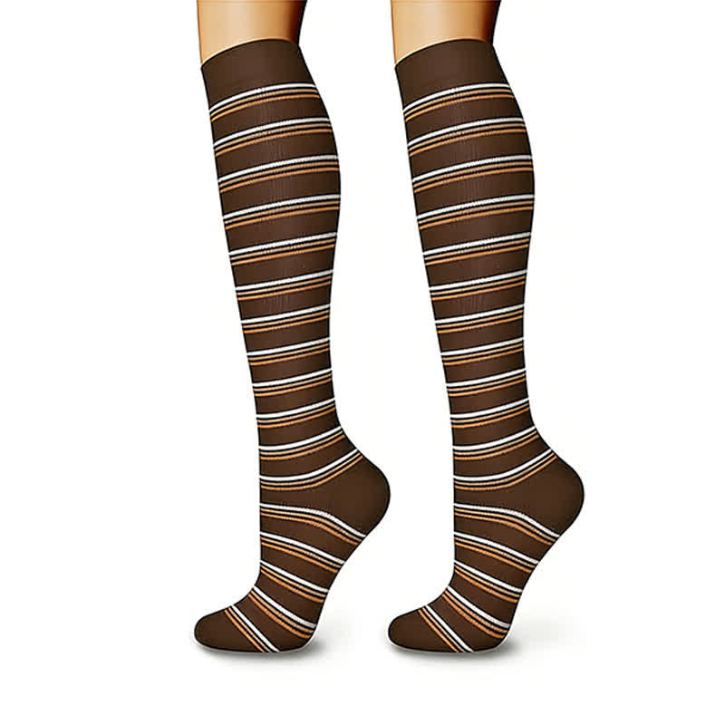 Chaussettes de compression à pois en forme de cœur et d'étoile (6 paires) - image 5