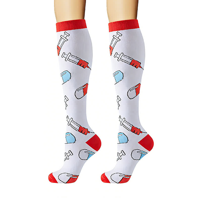 Chaussettes de compression à thème médical (6 paires) - image 4