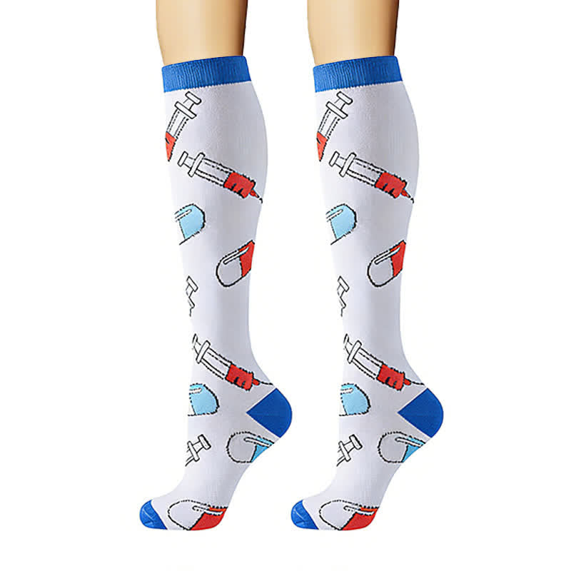 Chaussettes de compression à thème médical (6 paires) - image 2