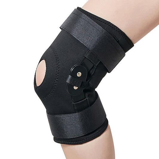 Genouillère articulée en néoprène avec support rotulien - Noir - 2XL - image 0