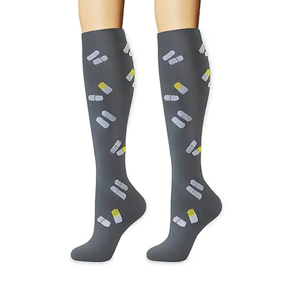 Chaussettes de compression à motifs variés Healthcare Icon (6 paires) - image 1