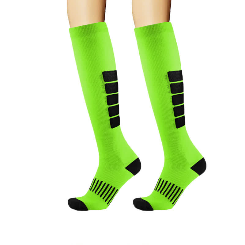 Chaussettes de compression Bold Block Sport (6 paires) - Vert - L/XL - image 10