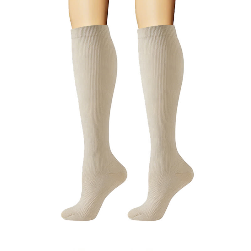 Chaussettes de compression minimalistes et unies (6 paires) - image 2